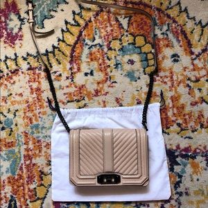 Rebecca Minkoff Quilted Small Love Crossbody Blush